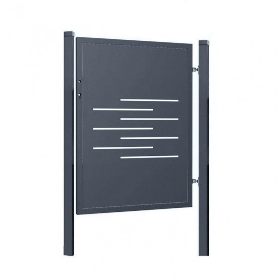 Designová branka LINE 1kr. 1000x1200mm antracit