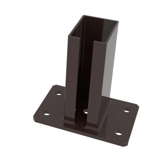 Patka sloupku ZnPVC 60x80mm hnědá