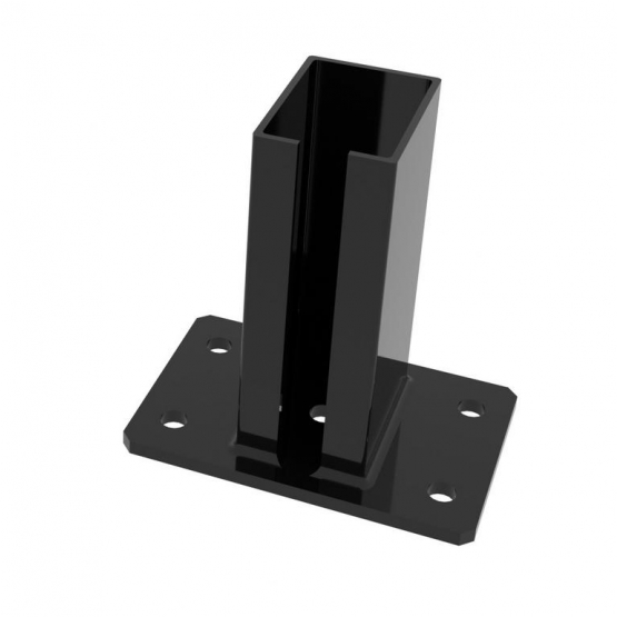 Patka sloupku ZnPVC 60x80mm černá
