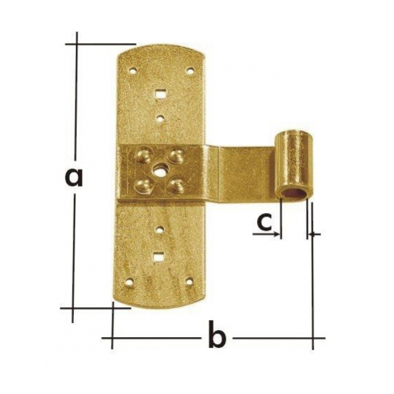 Závěs křížový 165x110x3,0mm, d13mm