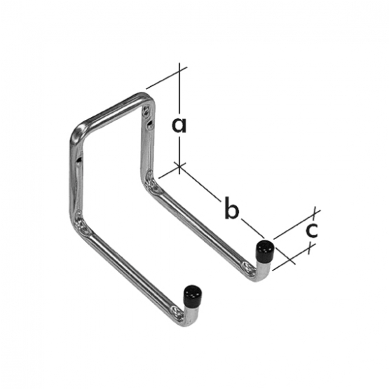Hák dvojitý "U" 160x120x50mm