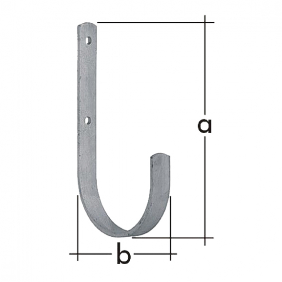 Hák plochý "U" 110x60mm