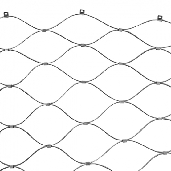 Lanková výplň nerezová síť AISI 316 L-800mm