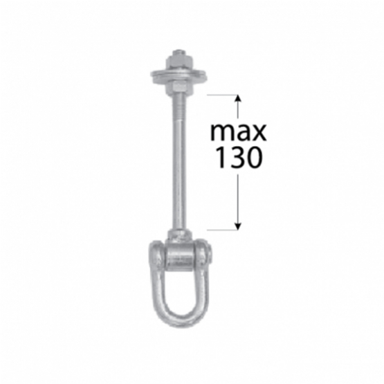 Uchycení houpačky typ C M12 x 130 mm