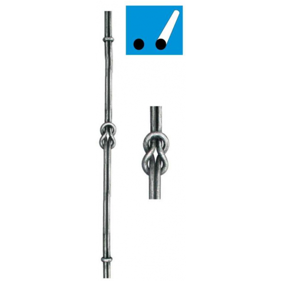 Výplň kovaná h1020, b50, 2xD12mm
